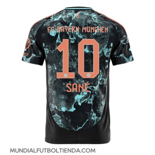 Camiseta Bayern Munich Leroy Sane #10 Segunda Equipación Replica 2024-25 mangas cortas